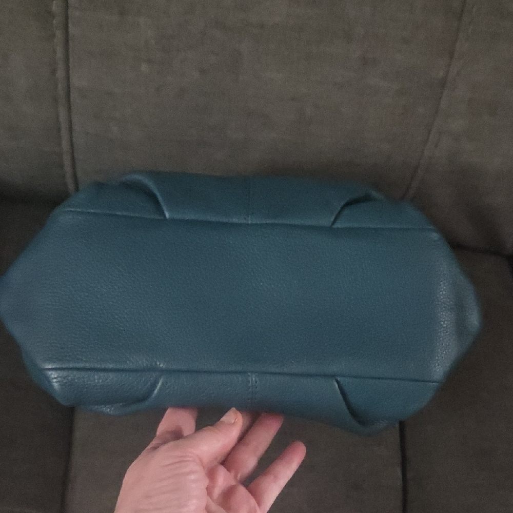 Coach Rare Teal Leather Shoulder Bag - Picture 12 of 12